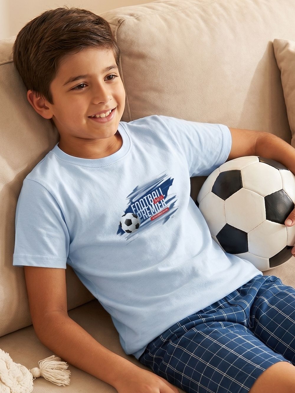 Chlapčenské pyžamo LEAGUE s krátkym rukávom