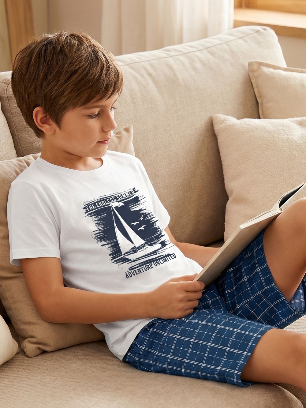 Chlapčenské pyžamo NAUTICAL DREAM s krátkym rukávom