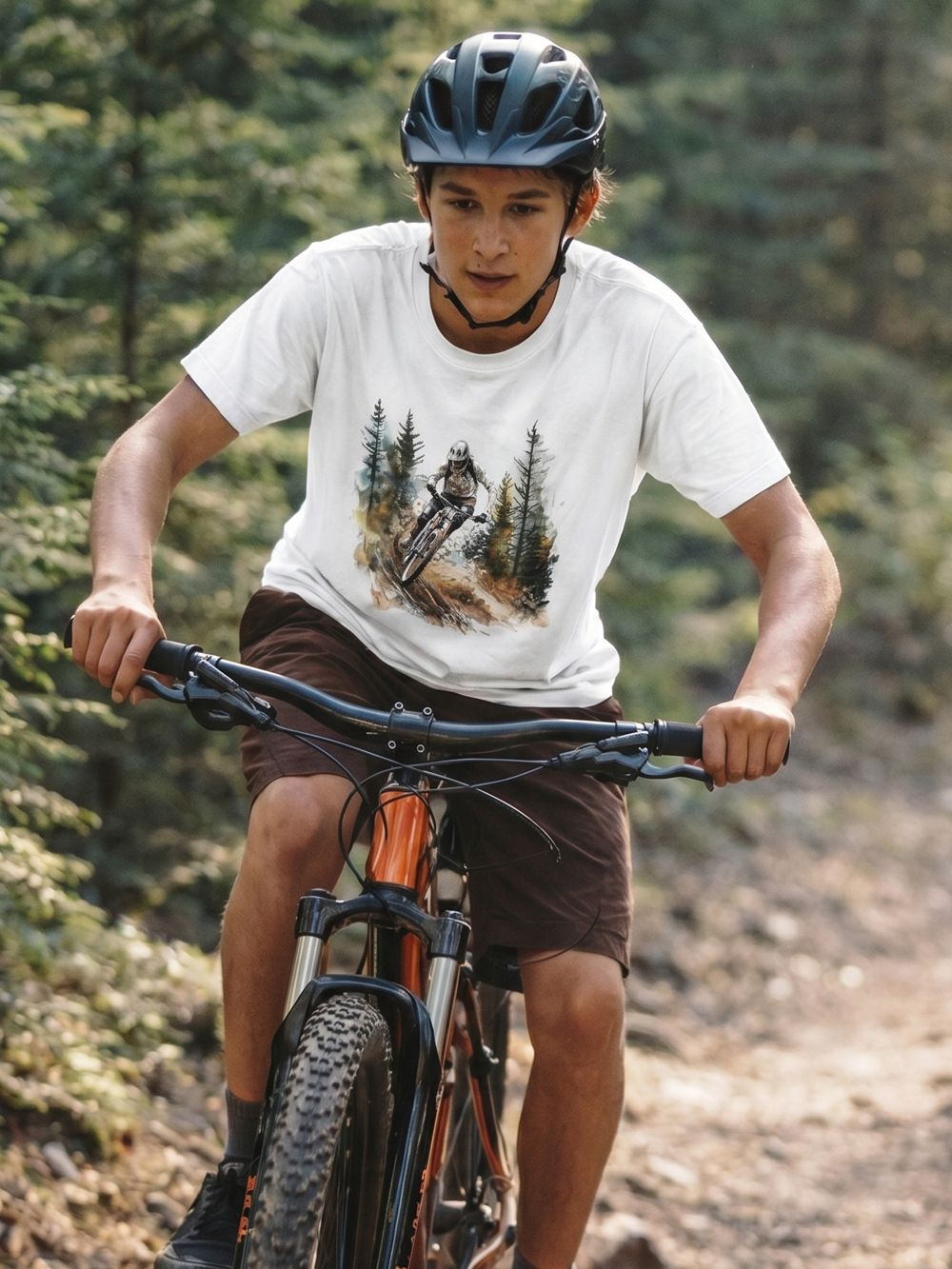Chlapčenské tričko MOUNTAIN BIKE s krátkym rukávom
