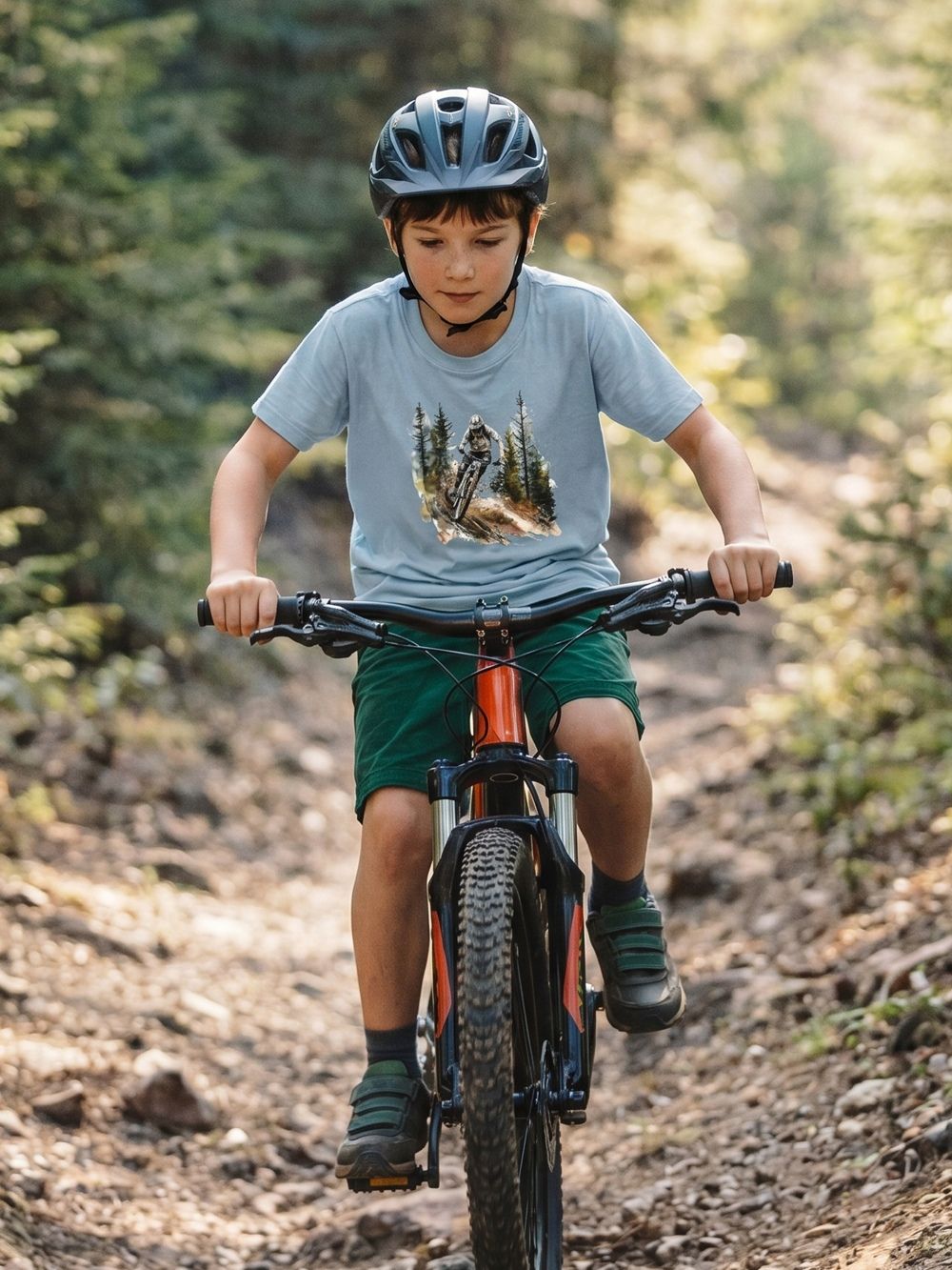 Chlapčenské tričko MOUNTAIN BIKE s krátkym rukávom