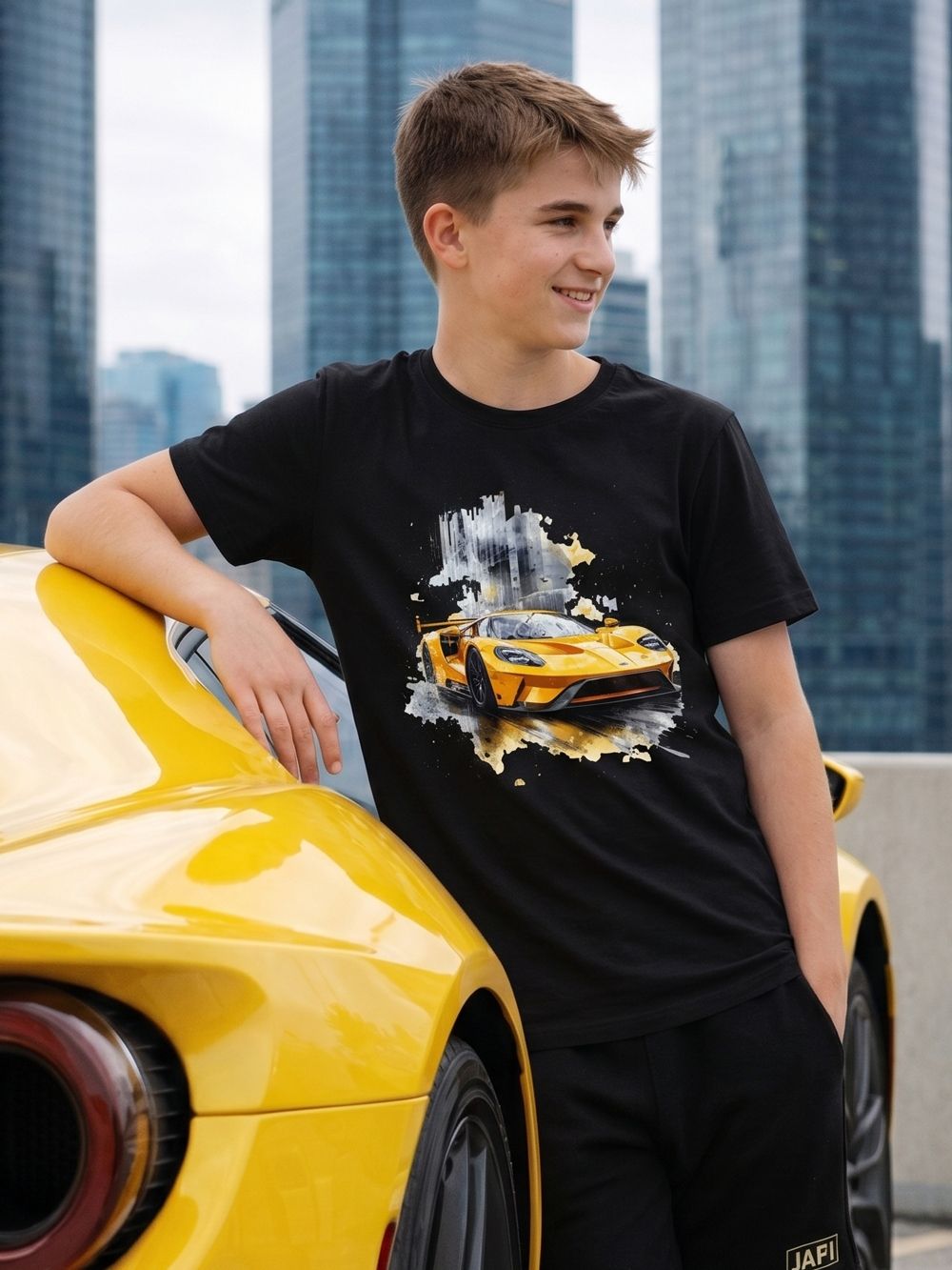 Chlapčenské tričko SPORT CAR s krátkym rukávom