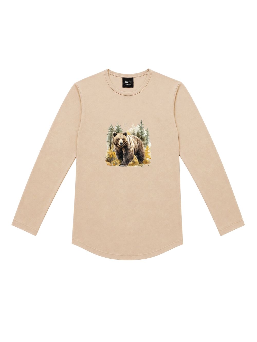 Chlapčenské tričko WOODLAND BEAR s dlhým rukávom