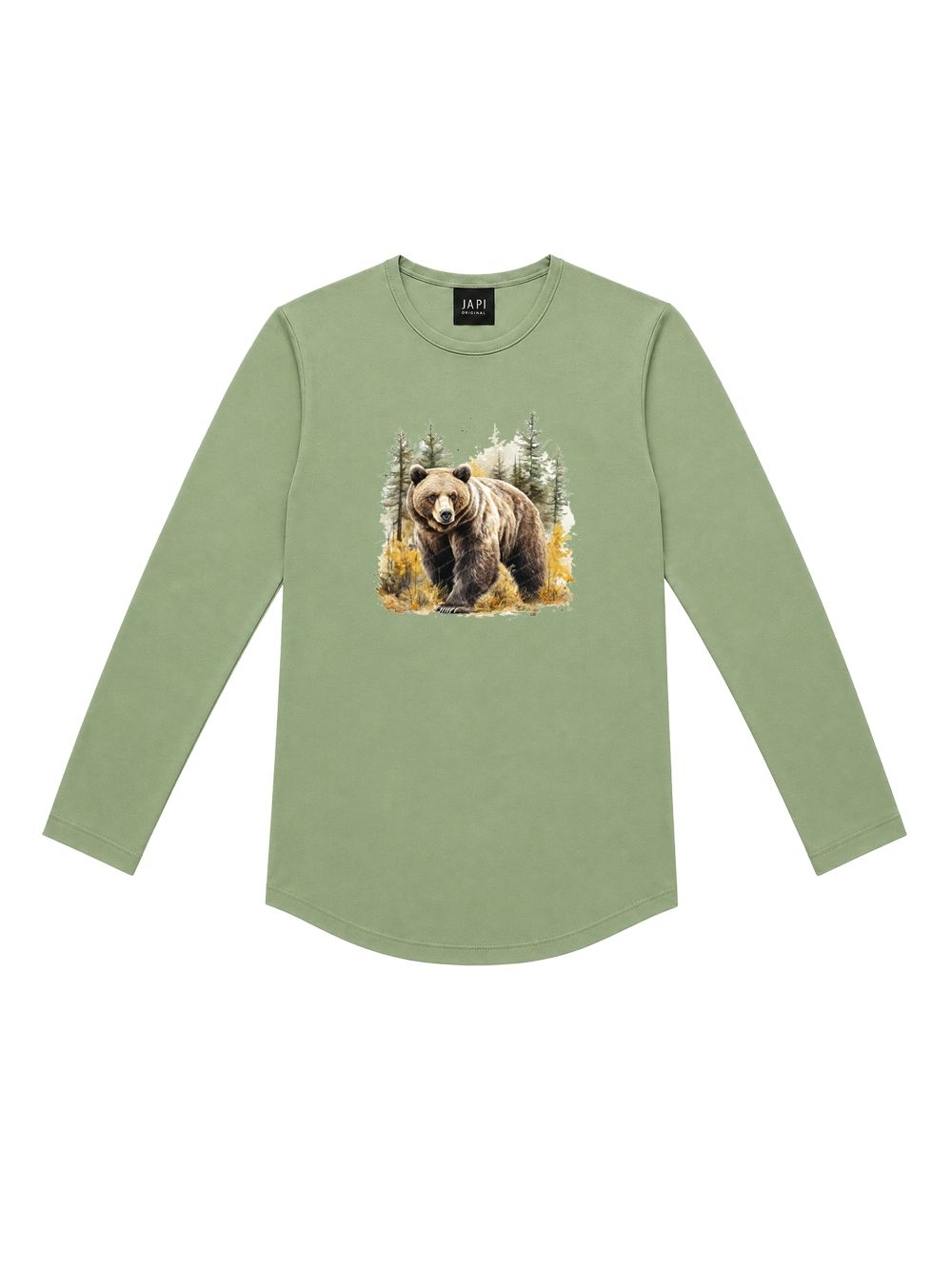 Chlapčenské tričko WOODLAND BEAR s dlhým rukávom