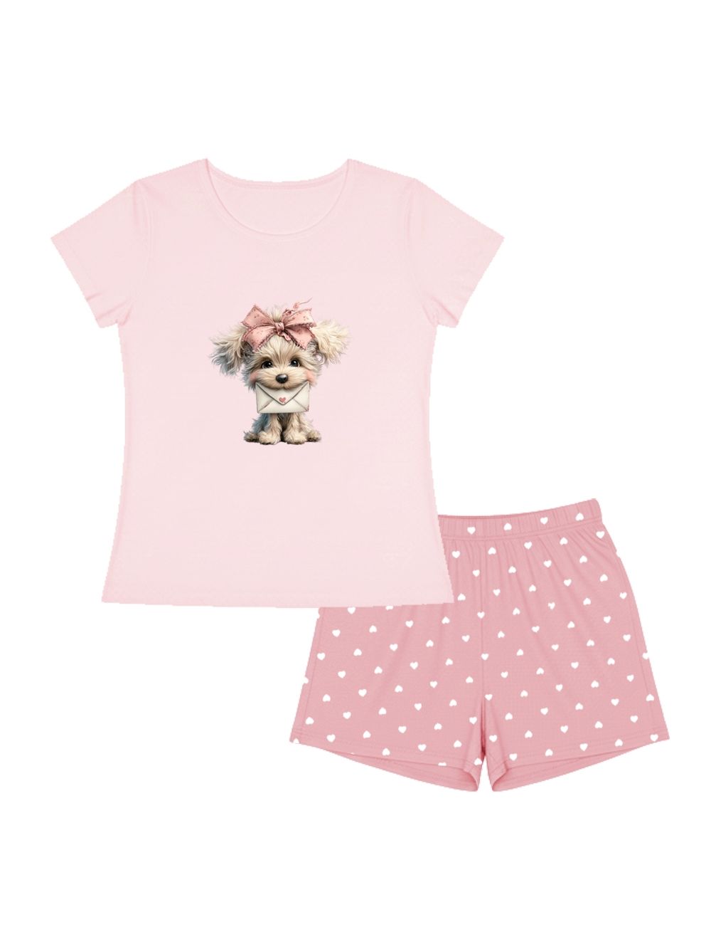 Dámske pyžamo LITTLE PUPPY s krátkym rukávom