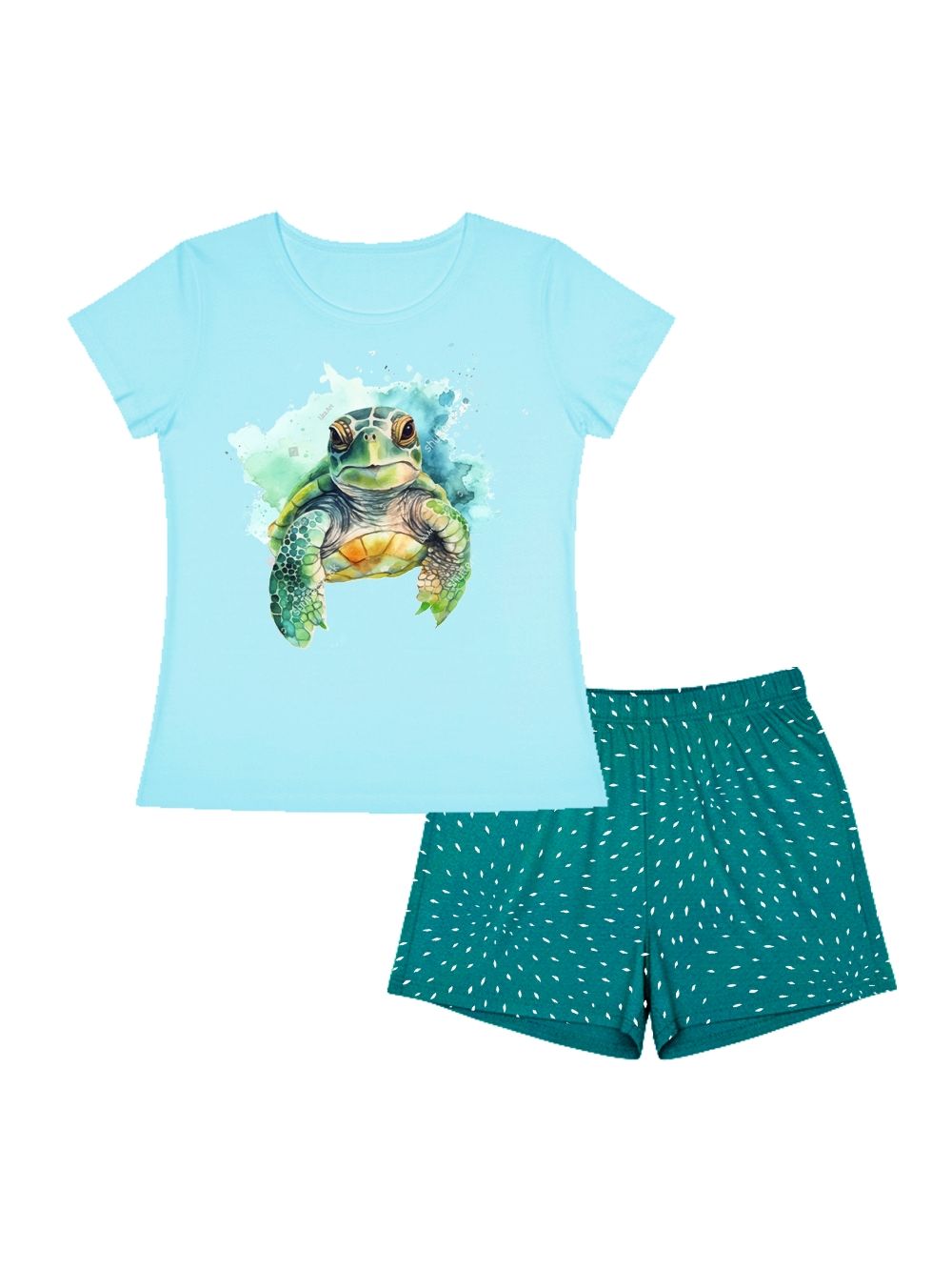Dámske pyžamo TURTLE s krátkym rukávom