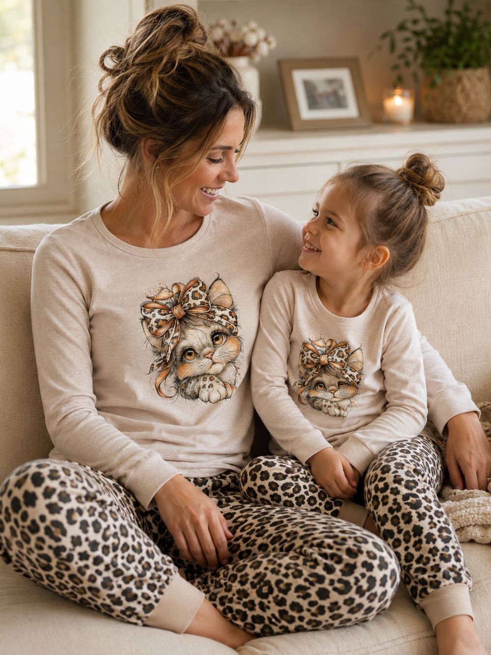 Dámske pyžamo WILD CAT s dlhým rukávom