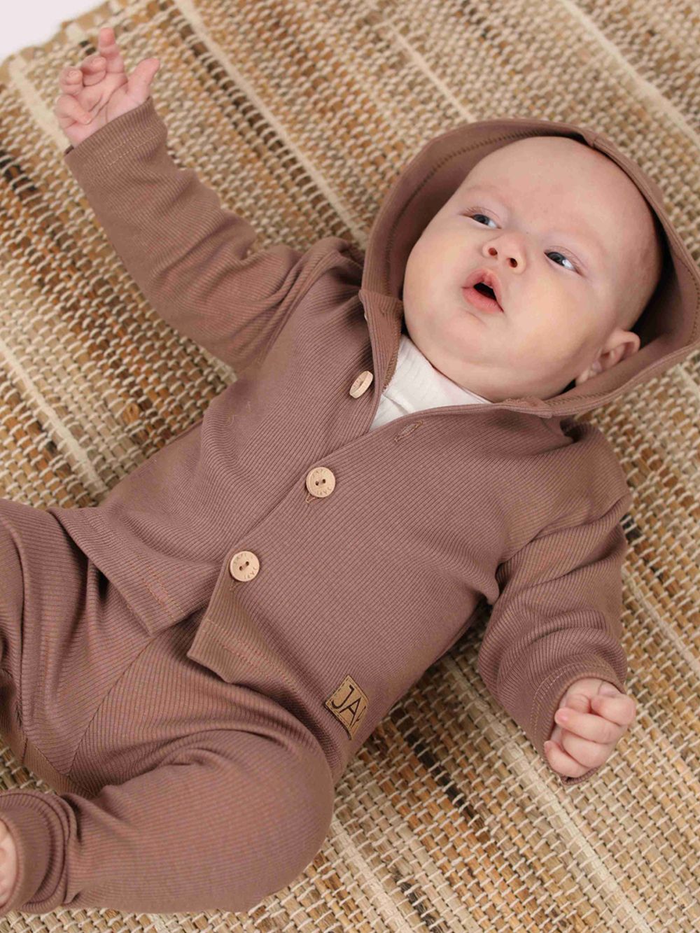 Detská mikina s kapucňou NATURAL