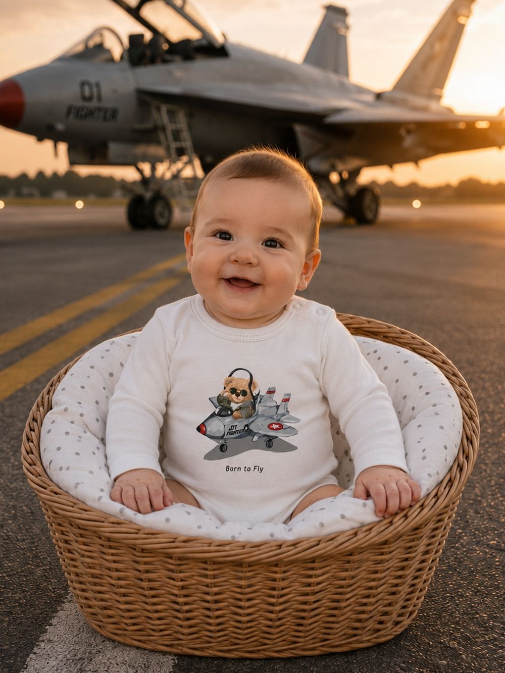 Detské body BORN TO FLYs dlhým rukávom