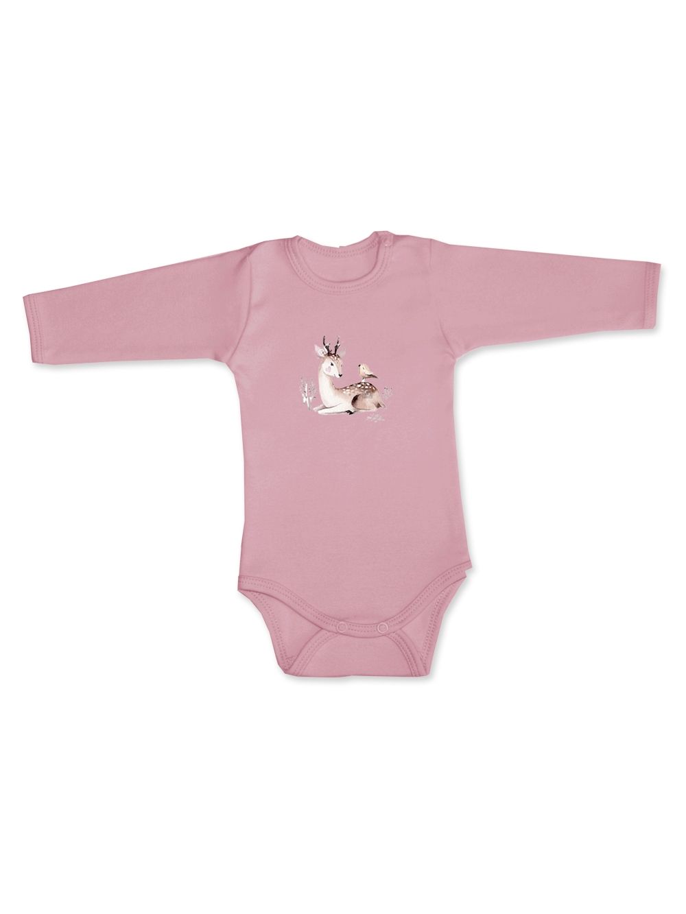 Detské body DEER and BIRD s dlhým rukávom