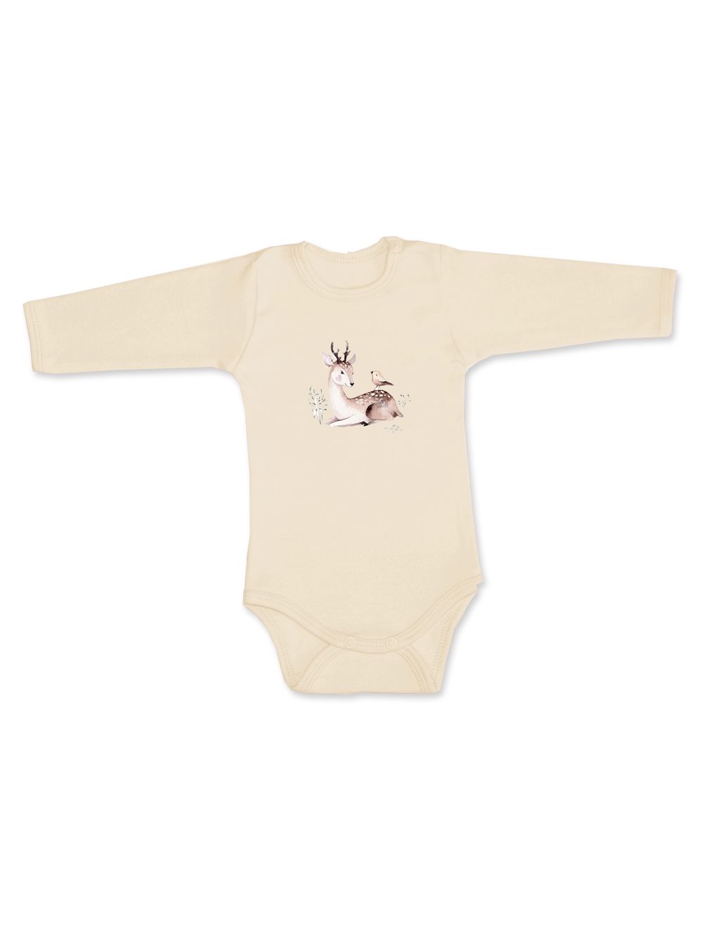Detské body DEER and BIRD s dlhým rukávom