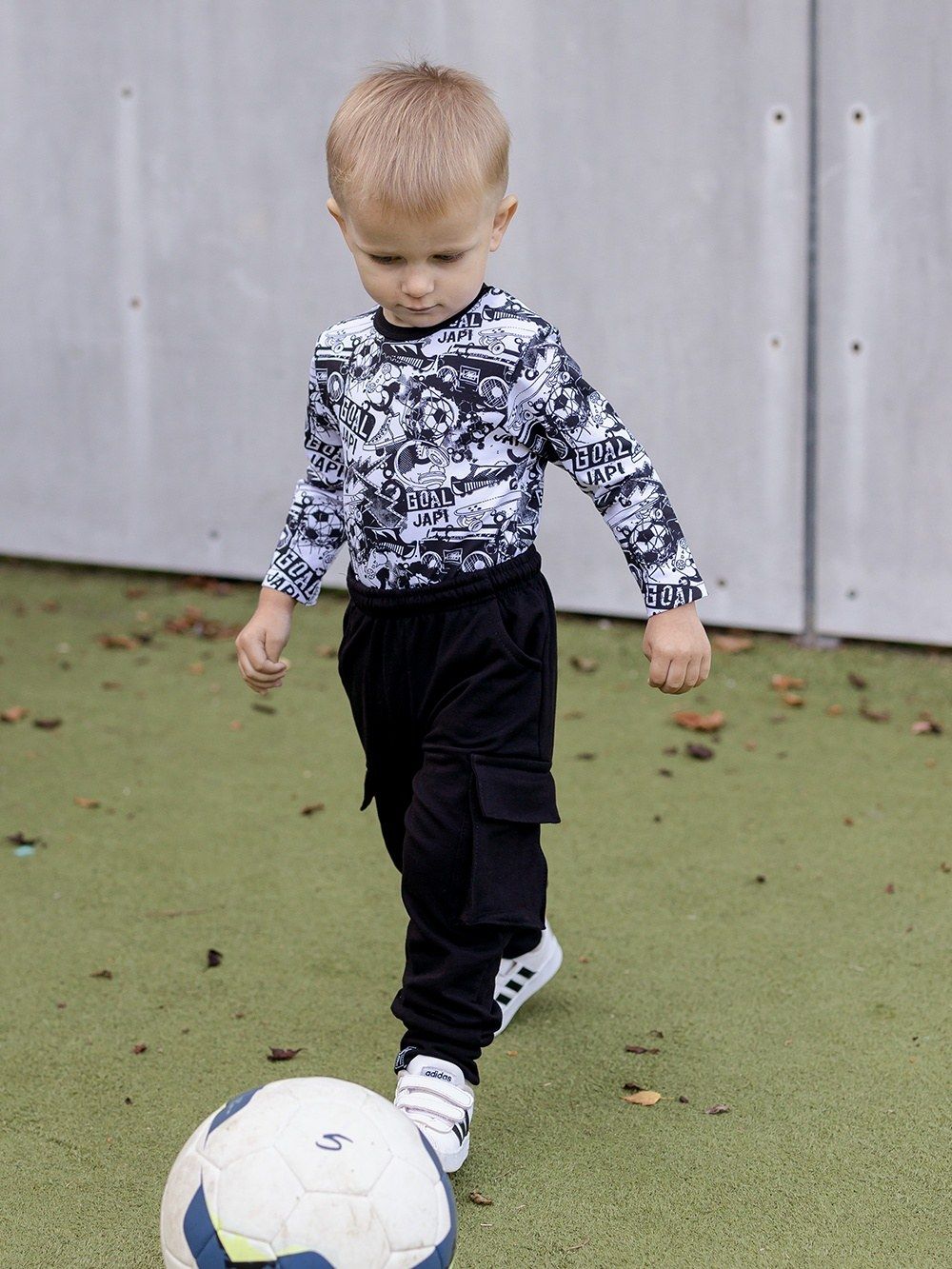 Detské body FOOTBALL s dlhým rukávom