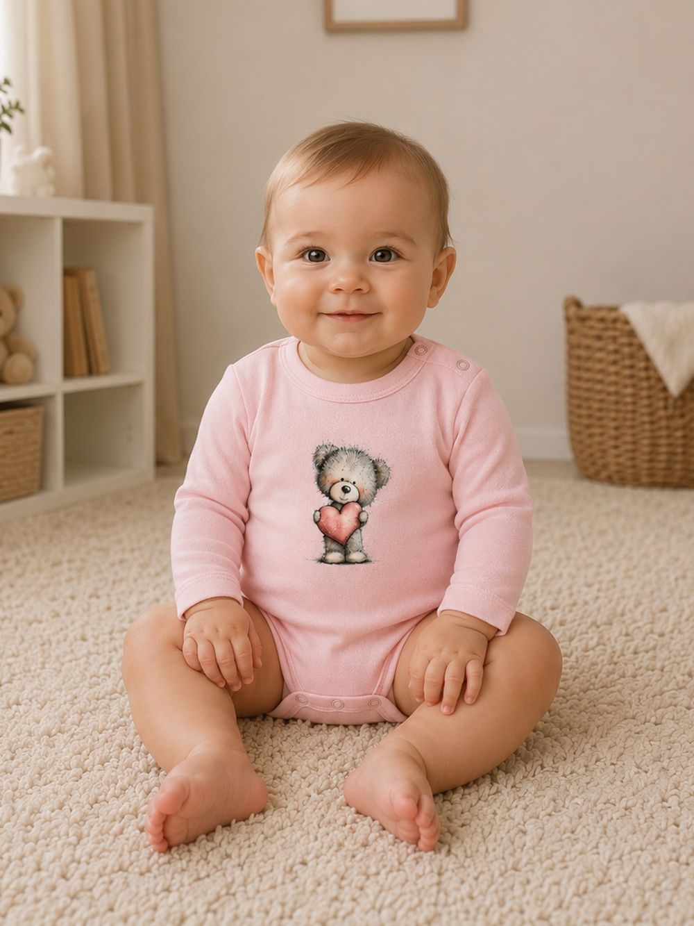 Detské body  LOVELY TEDDY s dlhým rukávom