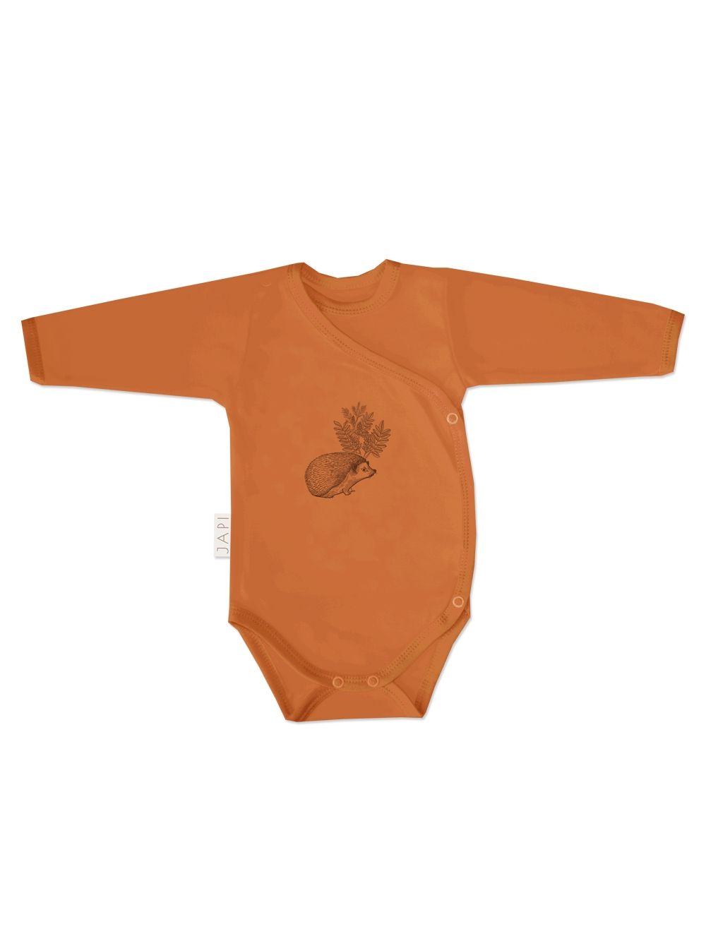 Detské body prekladacie 1F WOOD s dlhým rukávom