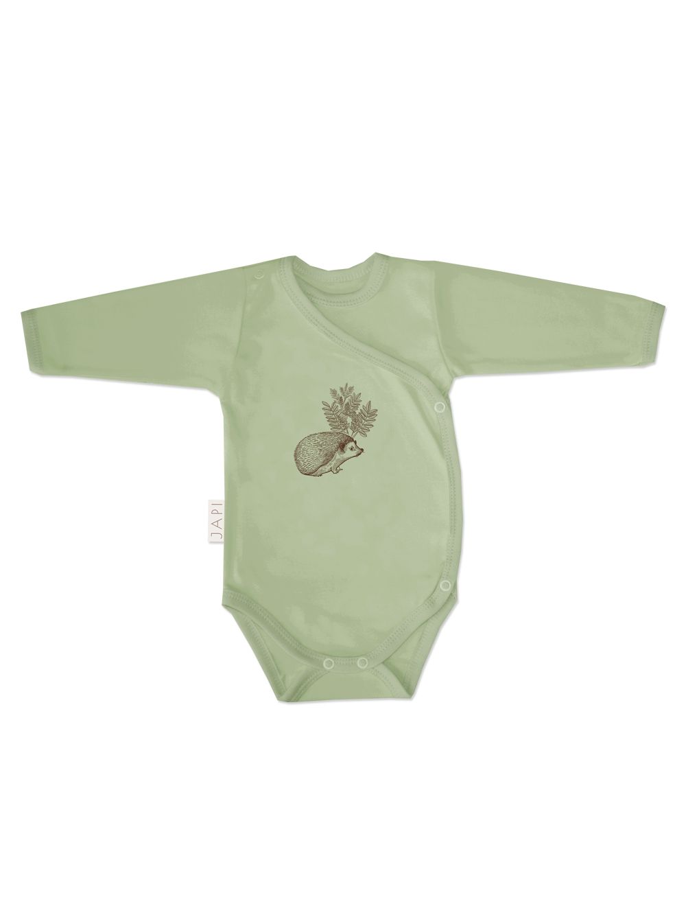 Detské body prekladacie 1F WOOD s dlhým rukávom