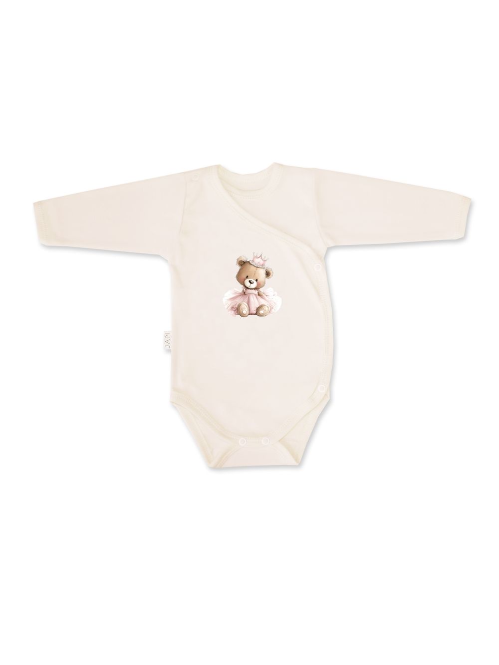 Detské body prekladacie TEDDY PRINCESS  s dlhým rukávom