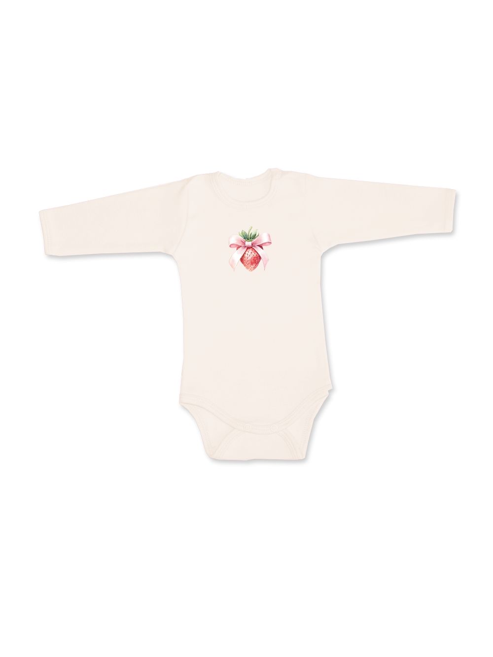 Detské body SWEET STRAWBERRY s dlhým rukávom