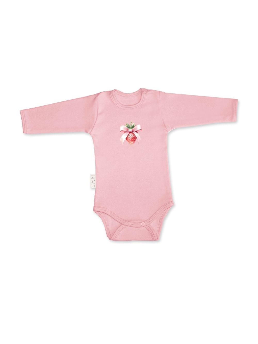 Detské body SWEET STRAWBERRY s dlhým rukávom