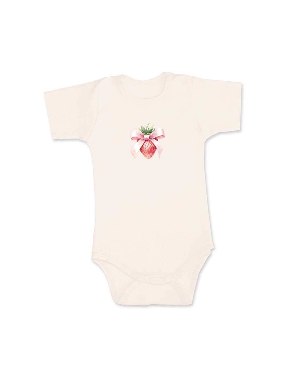 Detské body SWEET STRAWBERRY s krátkym rukávom