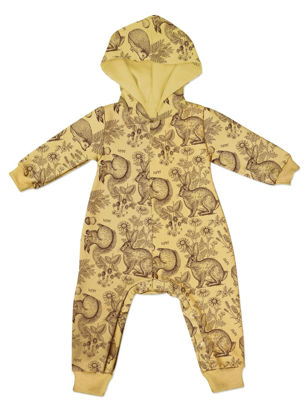 Detský overal výplnok kapuca WOOD