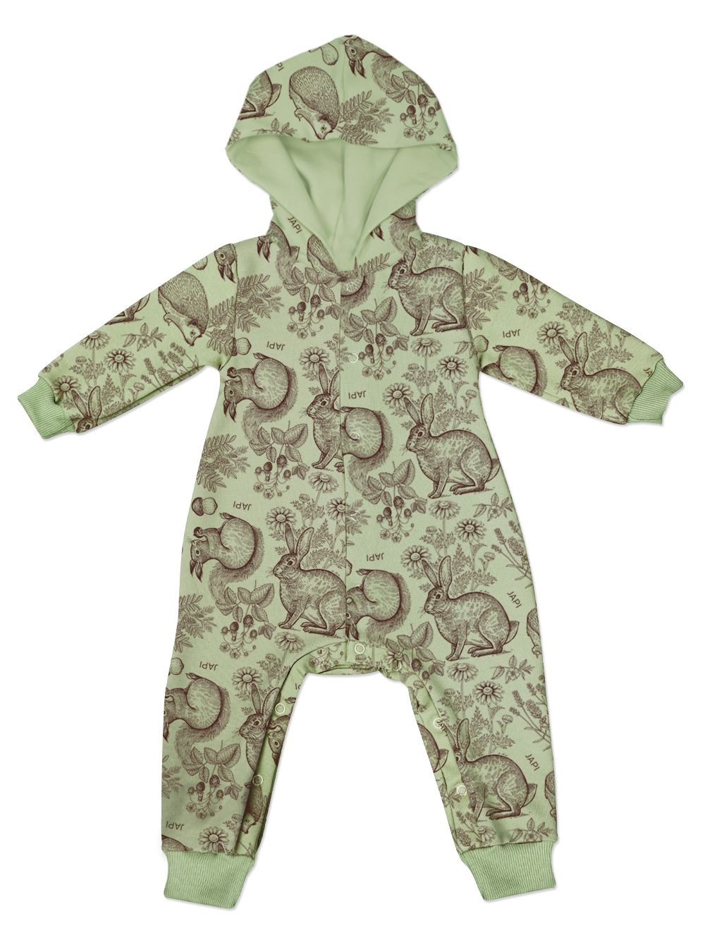 Detský overal výplnok kapuca WOOD