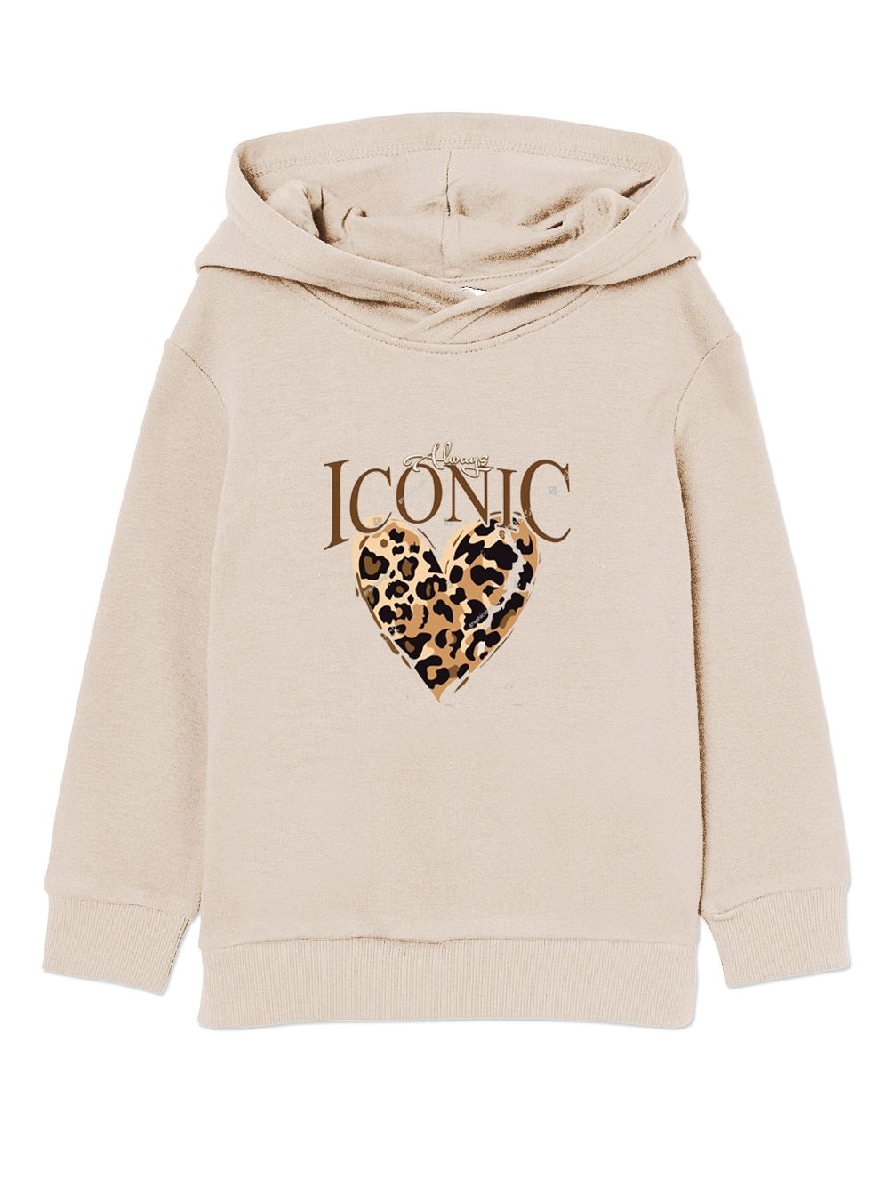 Dievčenská mikina 1F s kapucou LEOPARD