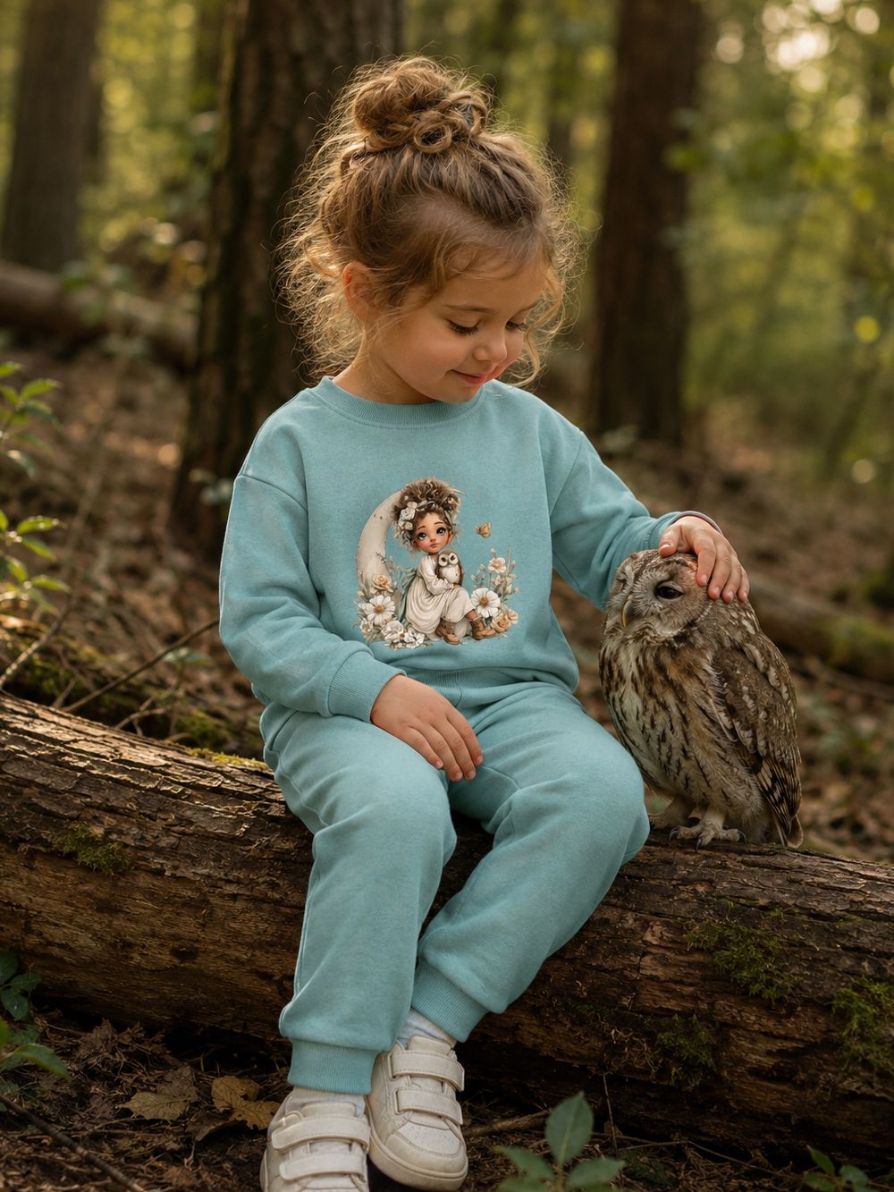 Dievčenská mikina GIRL and MOON