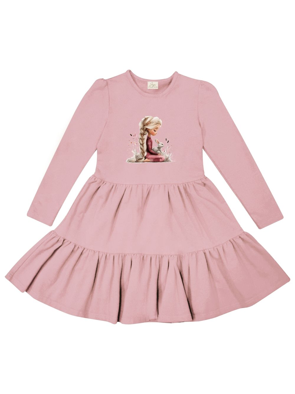 Dievčenské šaty BUNNY LOVE s dlhým rukávom