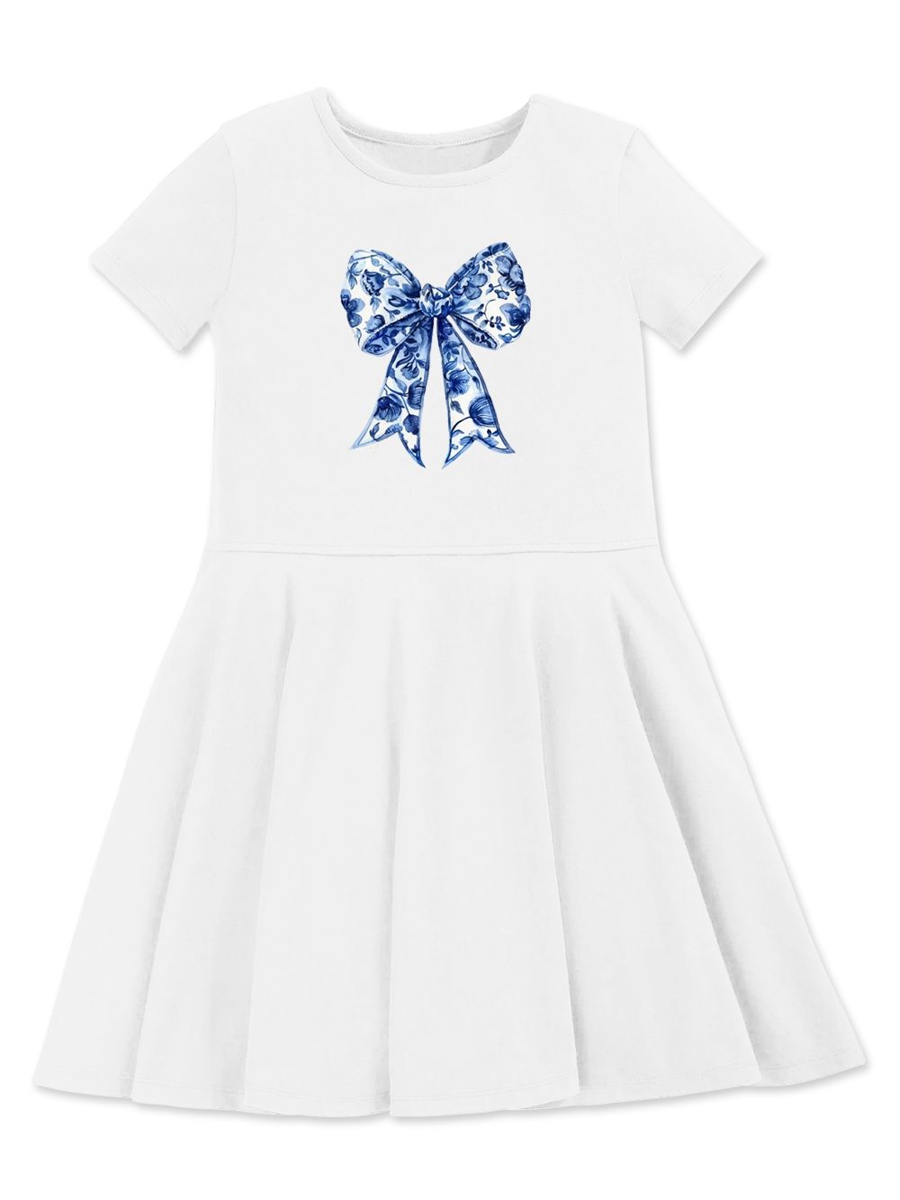 Dievčenské šaty CHIC in BLUE s krátkym rukávom