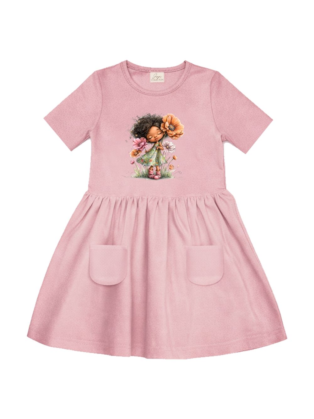 Dievčenské šaty GIRL FLORAL s krátkym rukávom
