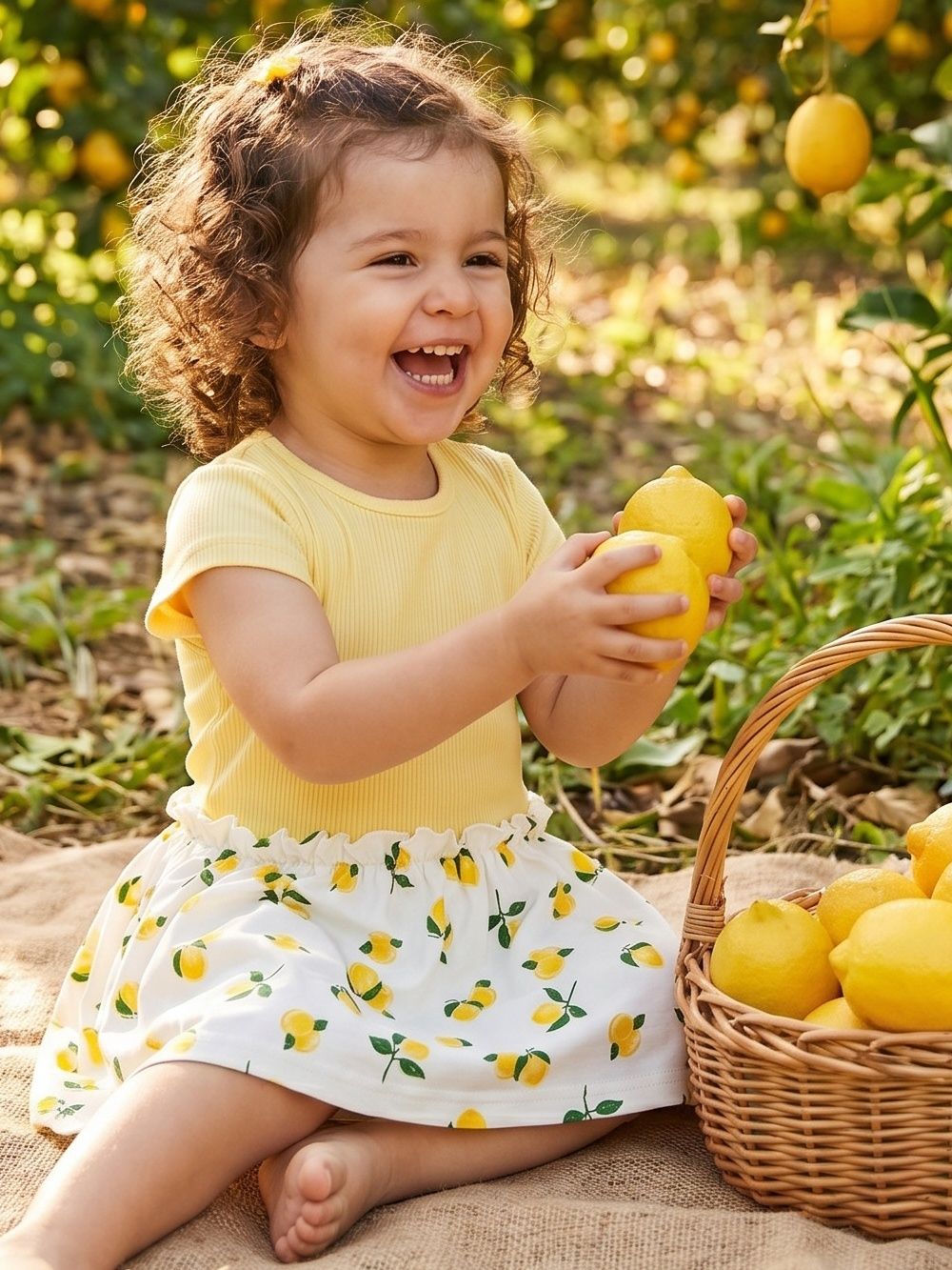 Dievčenské šaty LEMONS s krátkym rukávom