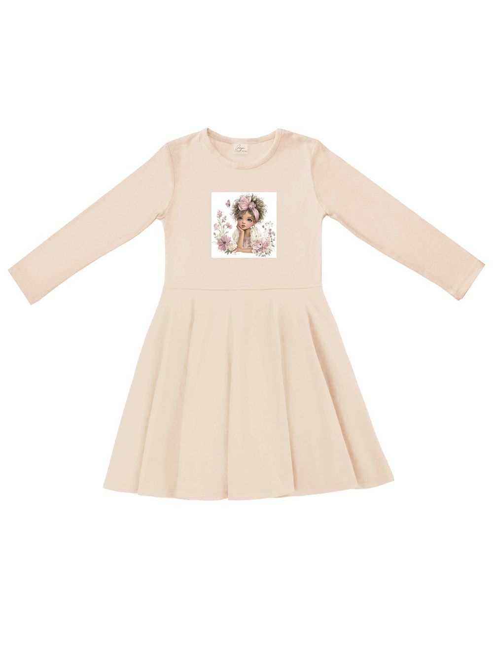 Dievčenské šaty ROMANTIC GIRL s dlhým rukávom