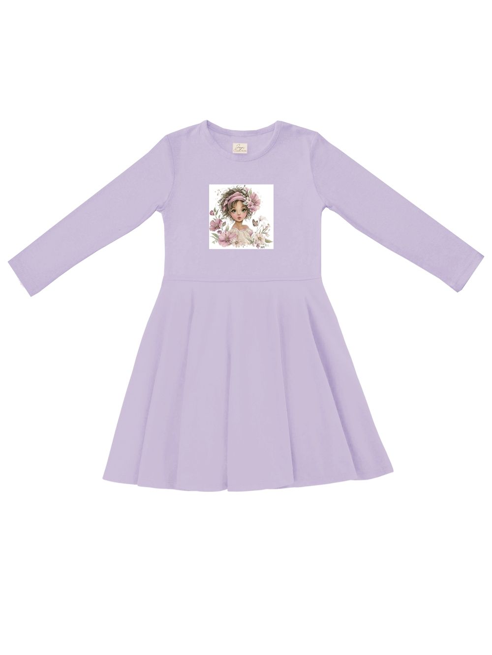 Dievčenské šaty ROMANTIC GIRL s dlhým rukávom