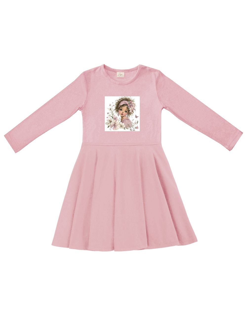 Dievčenské šaty ROMANTIC GIRL s dlhým rukávom