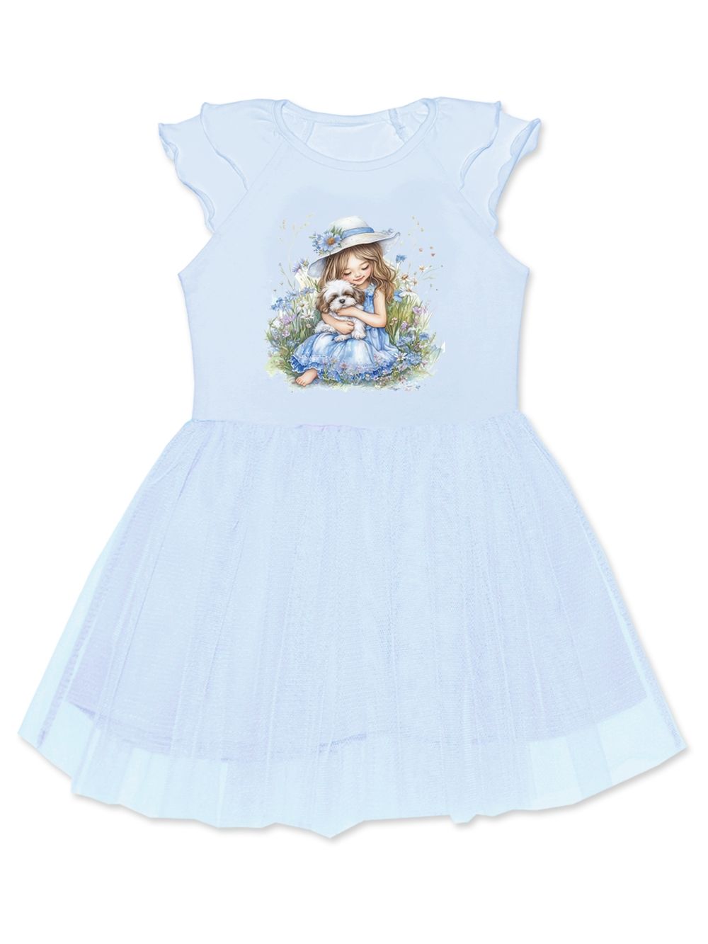 Dievčenské šaty SUMMER MOMENTS s krátkym rukávom