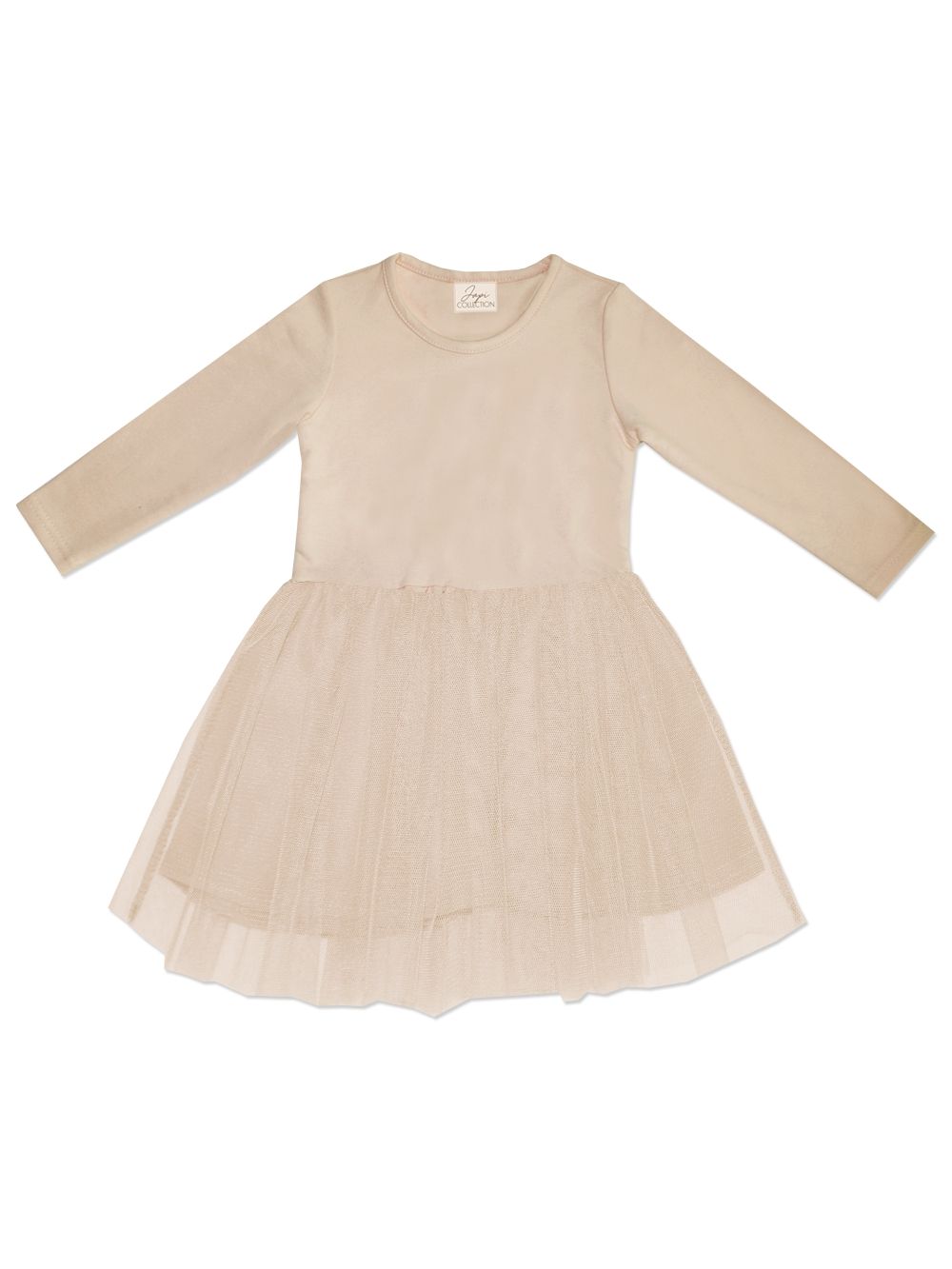 Dievčenské šaty tyl 1F GIRLS COLORS s dlhým rukávom