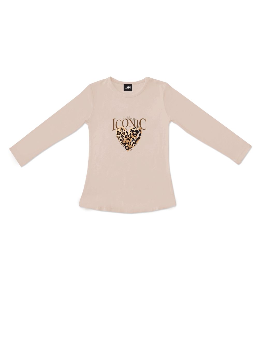 Dievčenské tričko 1F LEOPARD s dlhým rukávom