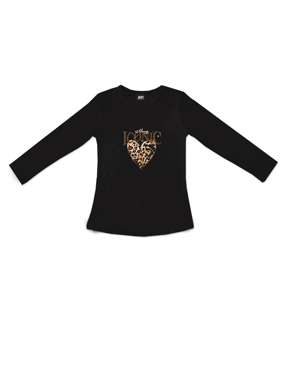 Dievčenské tričko 1F LEOPARD s dlhým rukávom