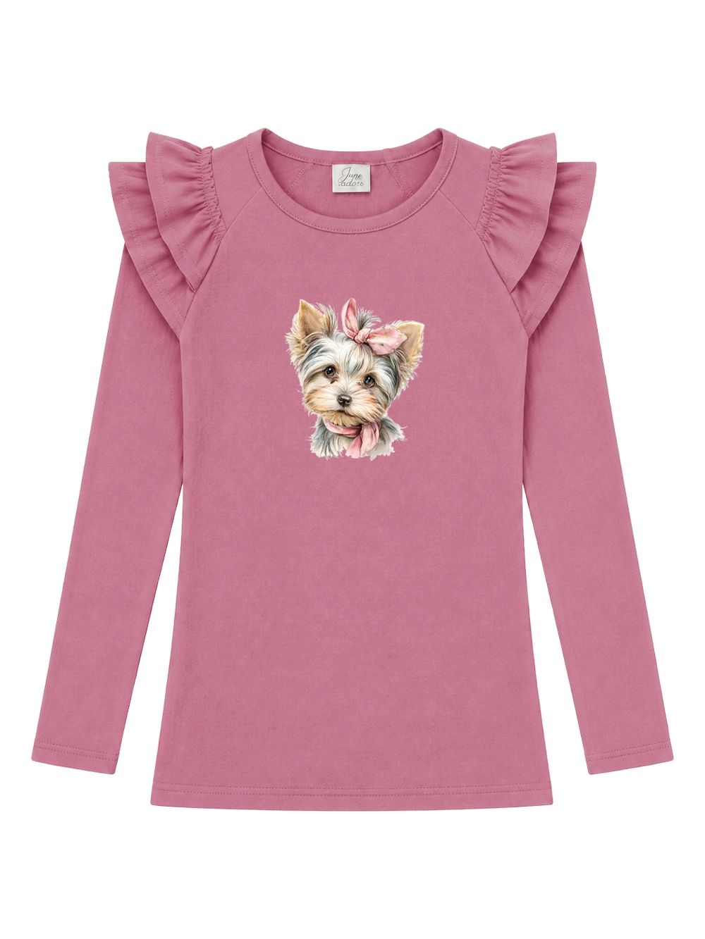Dievčenské tričko CUTE DOG s dlhým rukávom