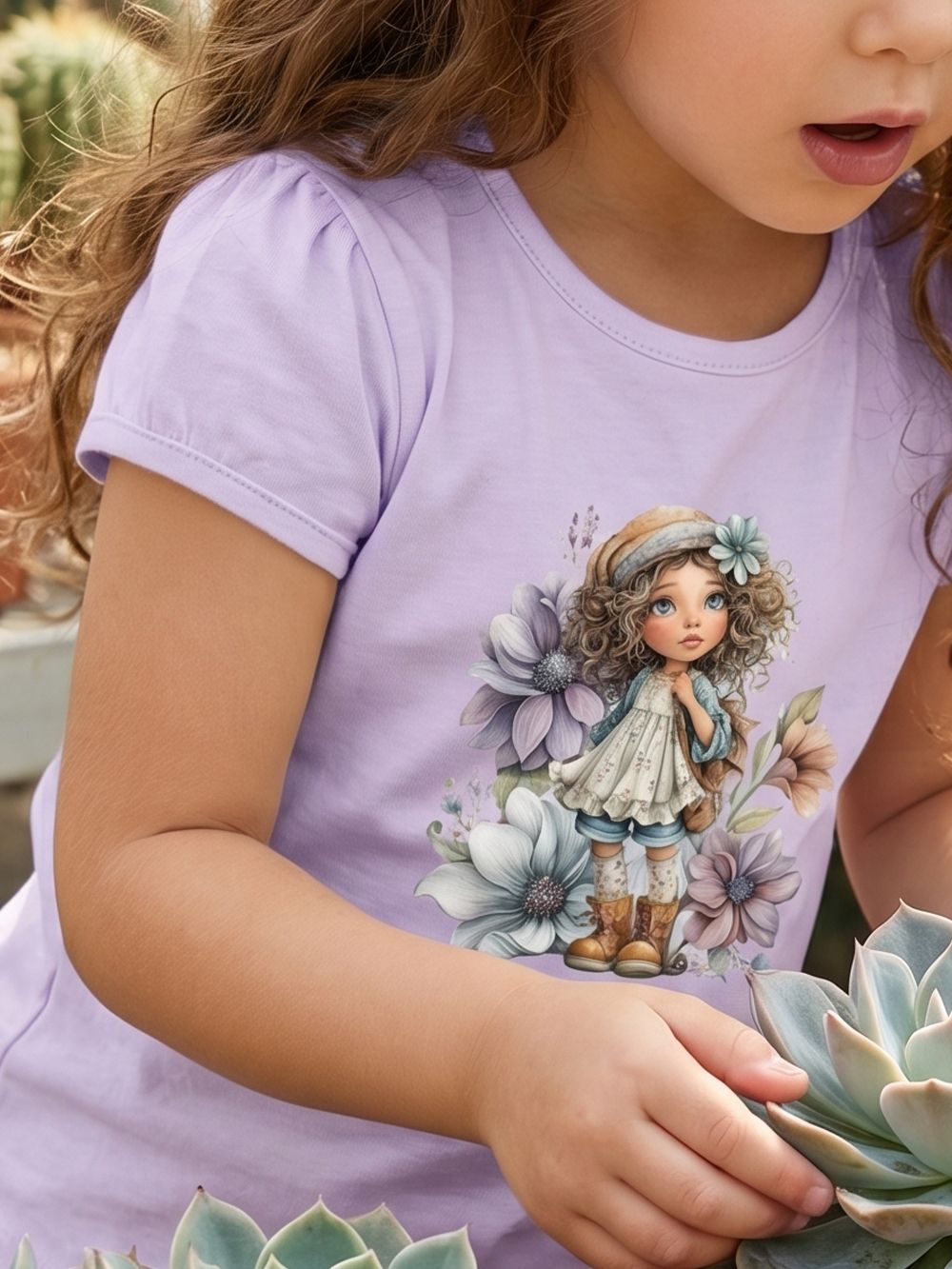 Dievčenské tričko FLOWER GIRL s krátkym rukávom