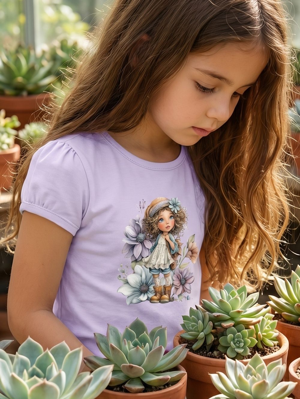 Dievčenské tričko FLOWER GIRL s krátkym rukávom