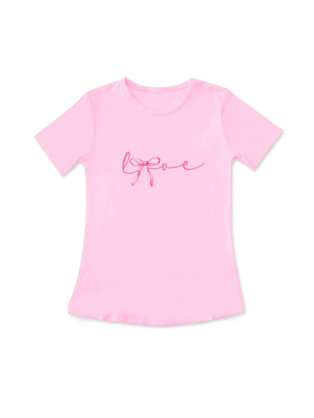 Dievčenské tričko LOVE RIBBON s krátkym rukávom