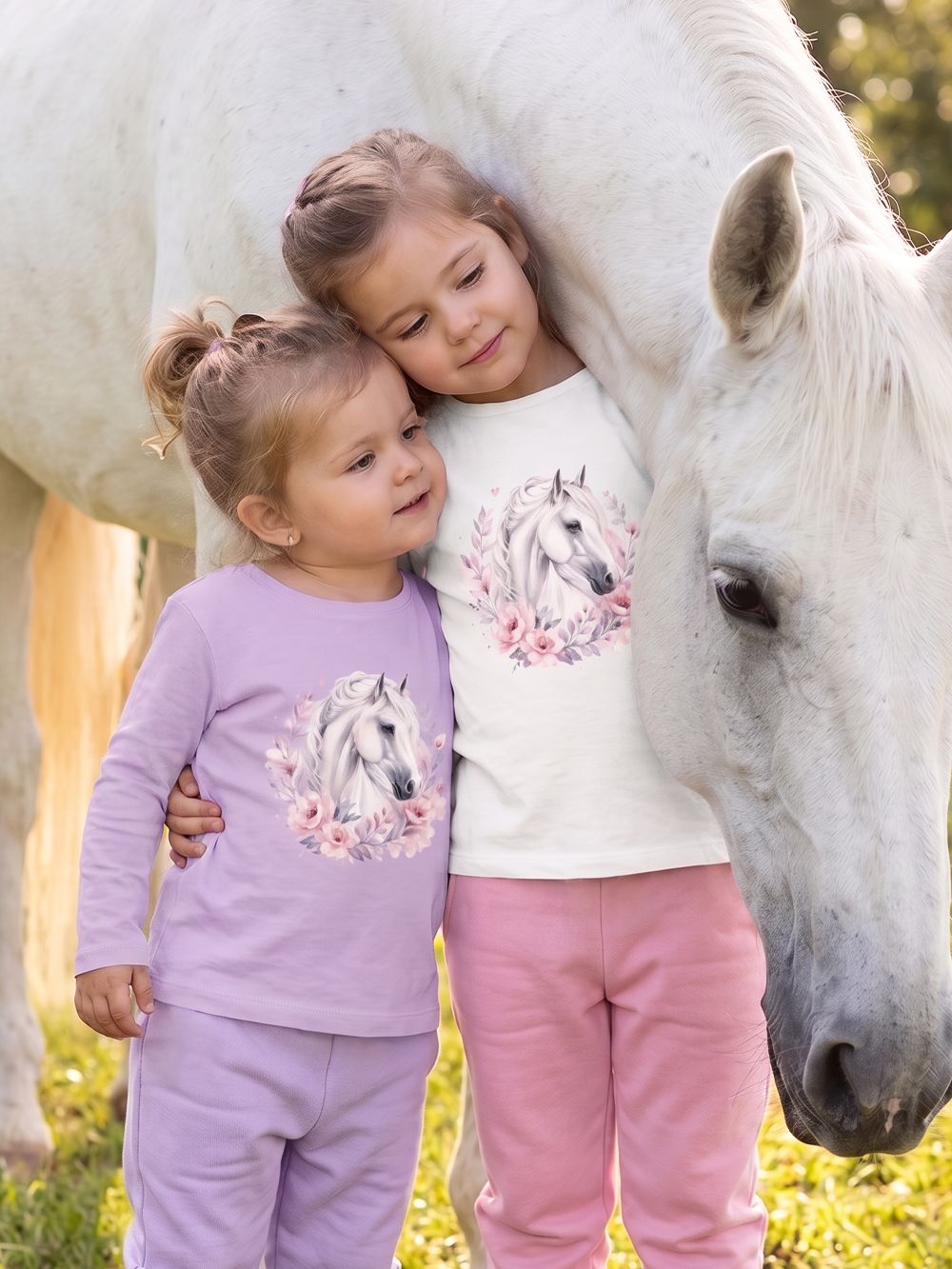Dievčenské tričko LOVELY HORSE s dlhým rukávom
