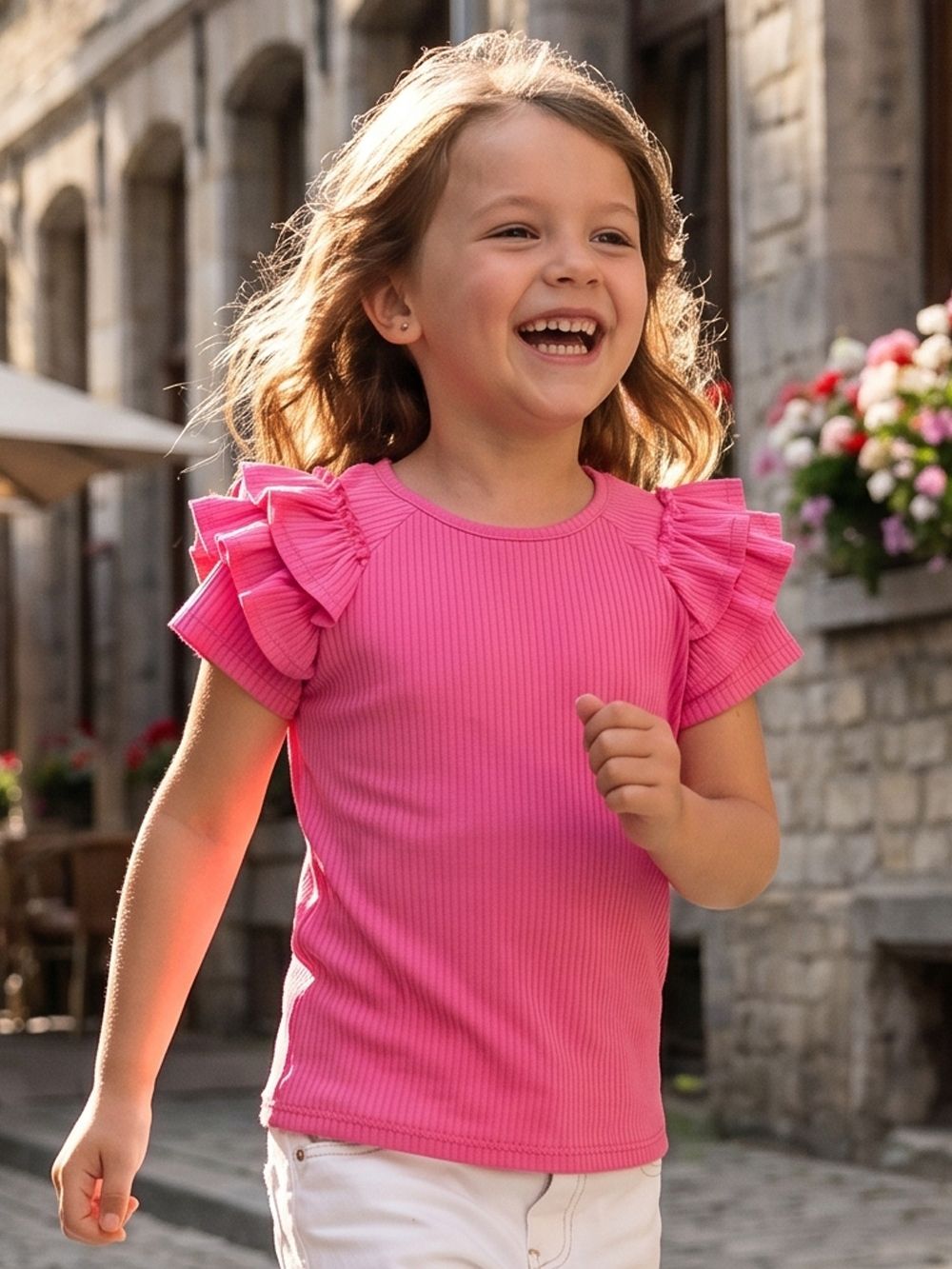 Dievčenské tričko PINK s krátkym rukávom