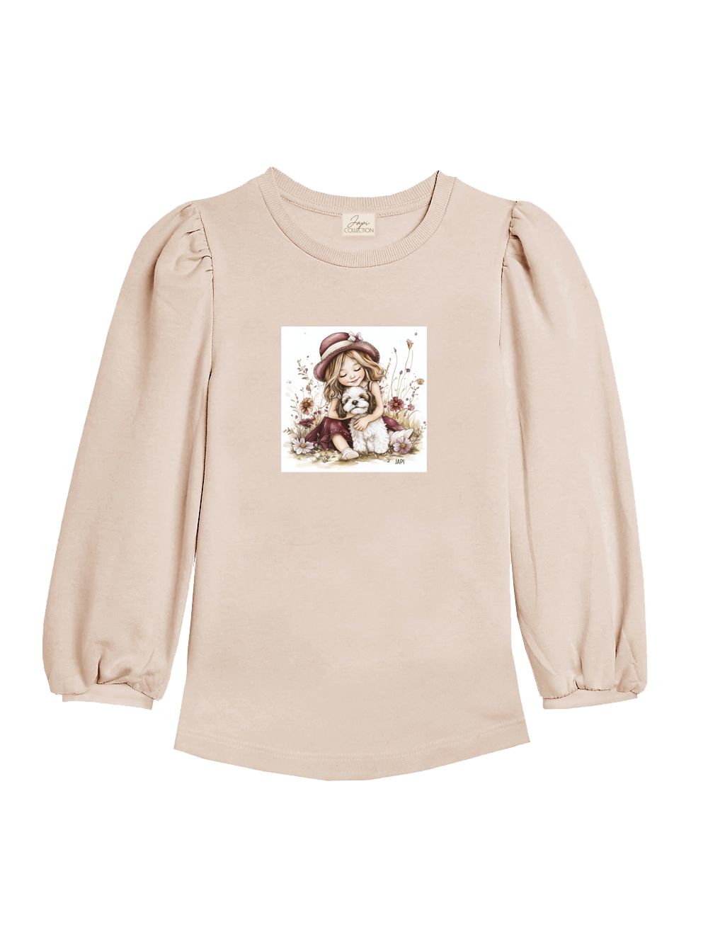 Dievčenské tričko SPRING LOVE s dlhým rukávom