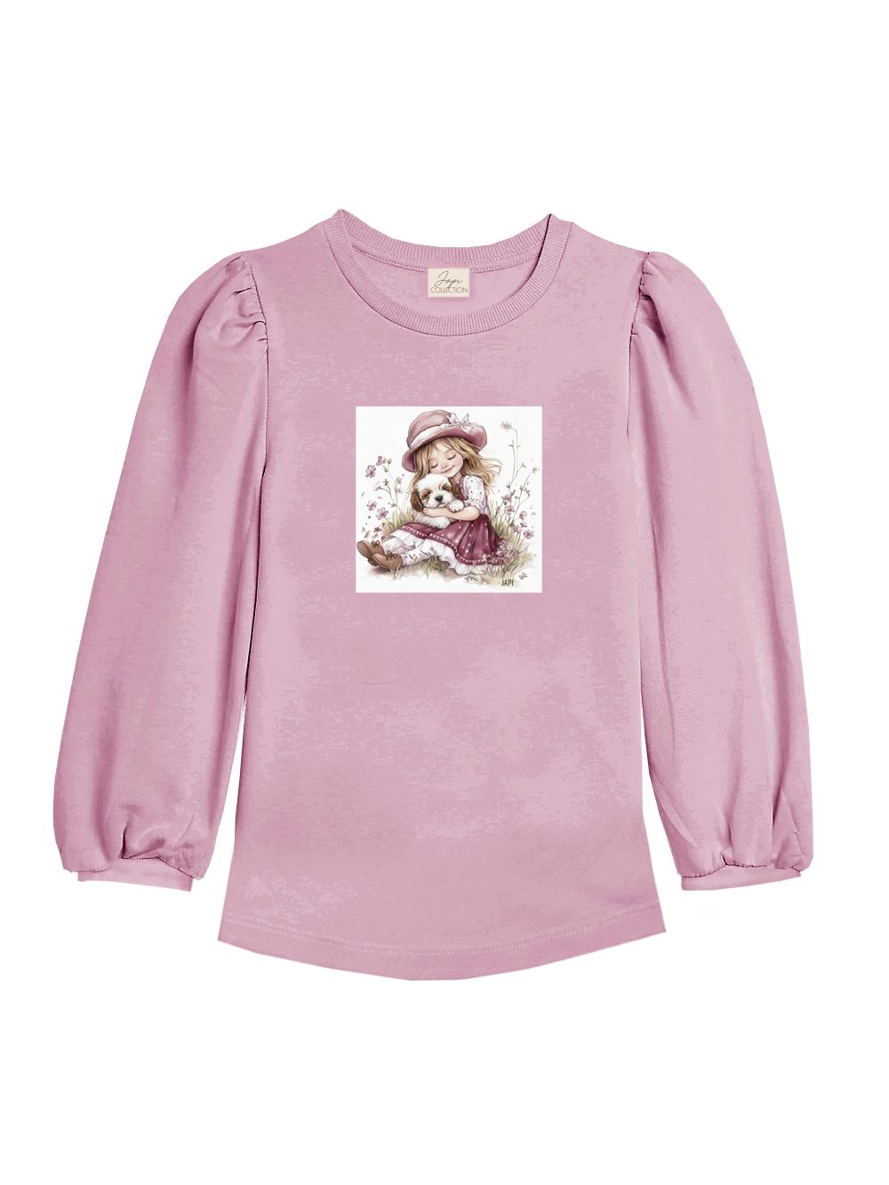 Dievčenské tričko SPRING LOVE s dlhým rukávom