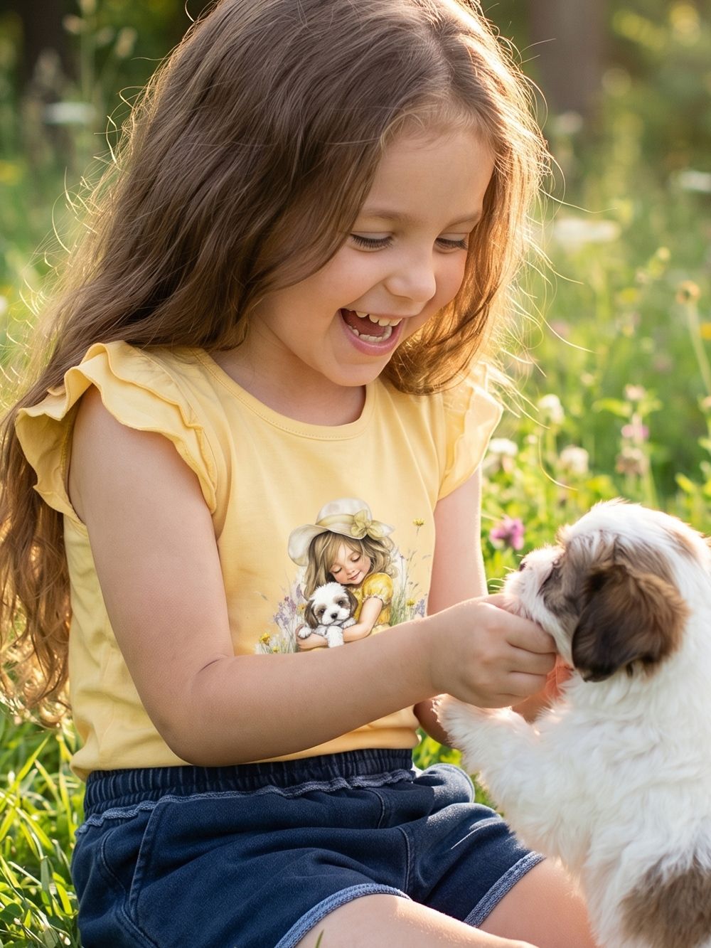 Dievčenské tričko SUMMER MOMENTS s krátkym rukávom