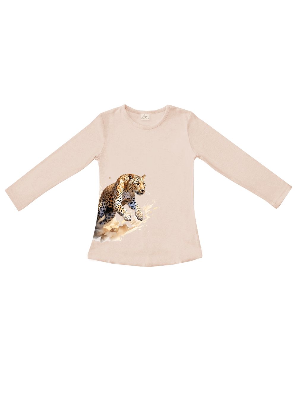 Dievčenské tričko WILD LEOPARD s dlhým rukávom