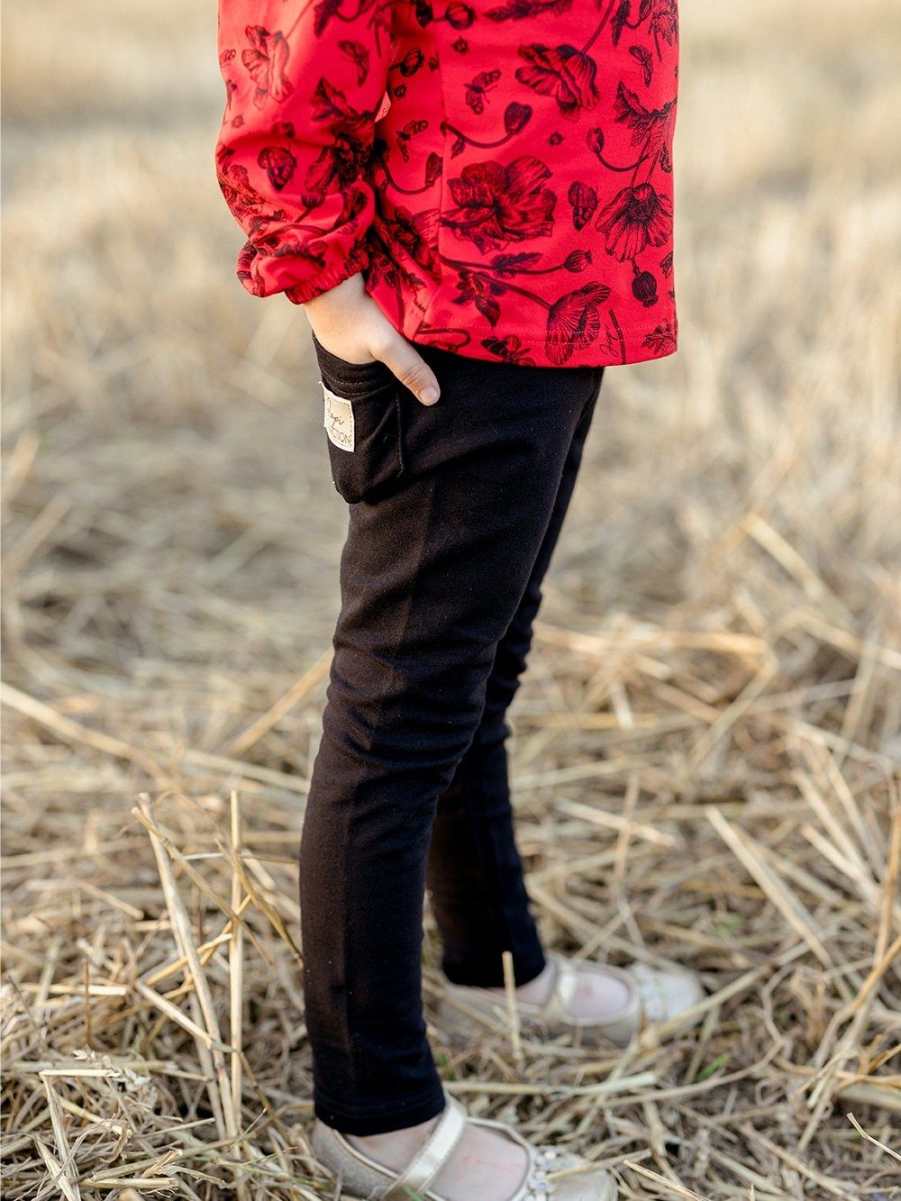 Dievčenské tričko WILD POPPIES s dlhým rukávom