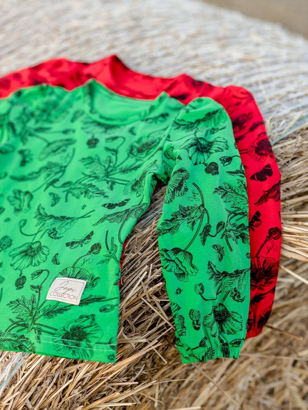 Dievčenské tričko WILD POPPIES s dlhým rukávom