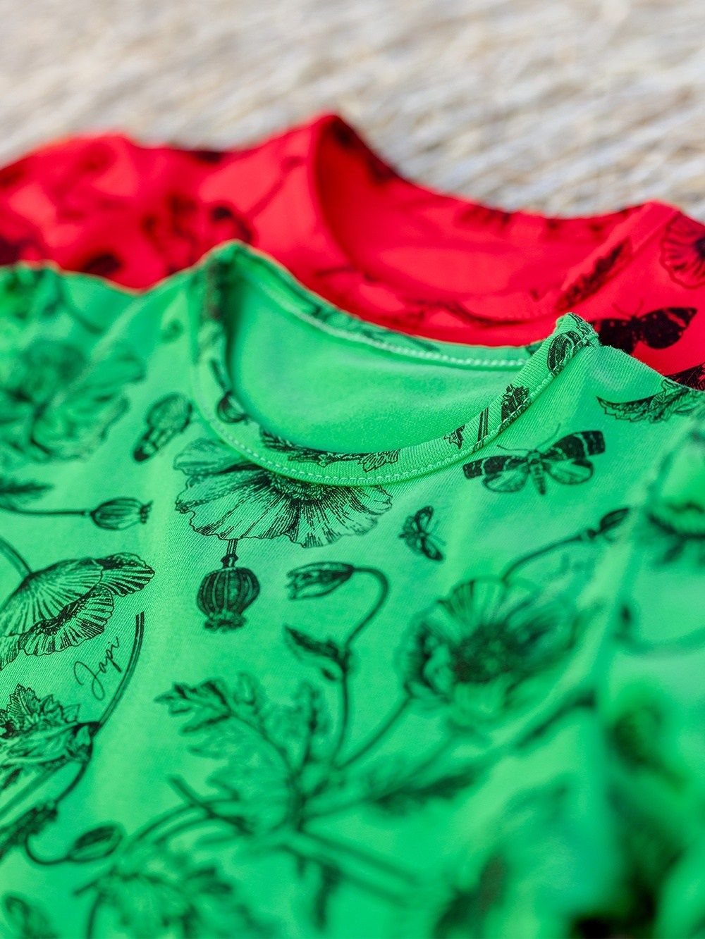Dievčenské tričko WILD POPPIES s dlhým rukávom